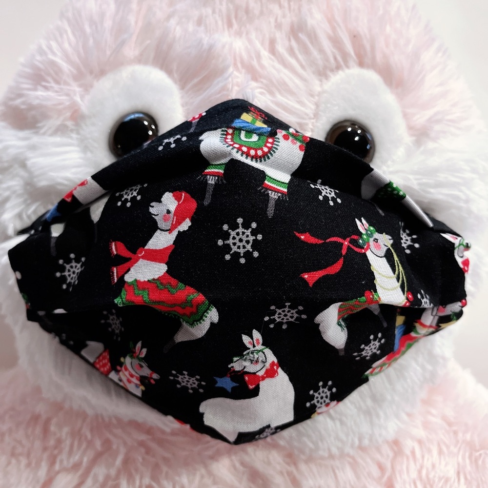 Face Mask Christmas Llama